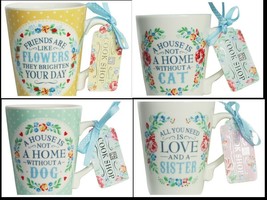 Coffe Mug &quot;A house is not a home without a Dog&quot; &#39;&#39;Friends are Like Flowe... - $4.98