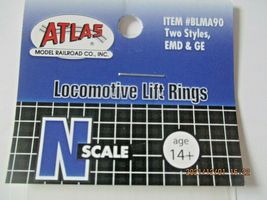 Atlas # BLMA90 Locomotive Lift Rings Two Styles EMD & GE N-Scale image 3