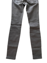 Frame Denim Jeans Women Le Skinny Sz 24 USA Made Gray Graphite Destroyed Stretch image 7