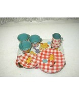Rare,  1930s Ohio Art, FB Peat’s Humpty Dumpty  11-pc Childs Tin Tea Set - $118.70