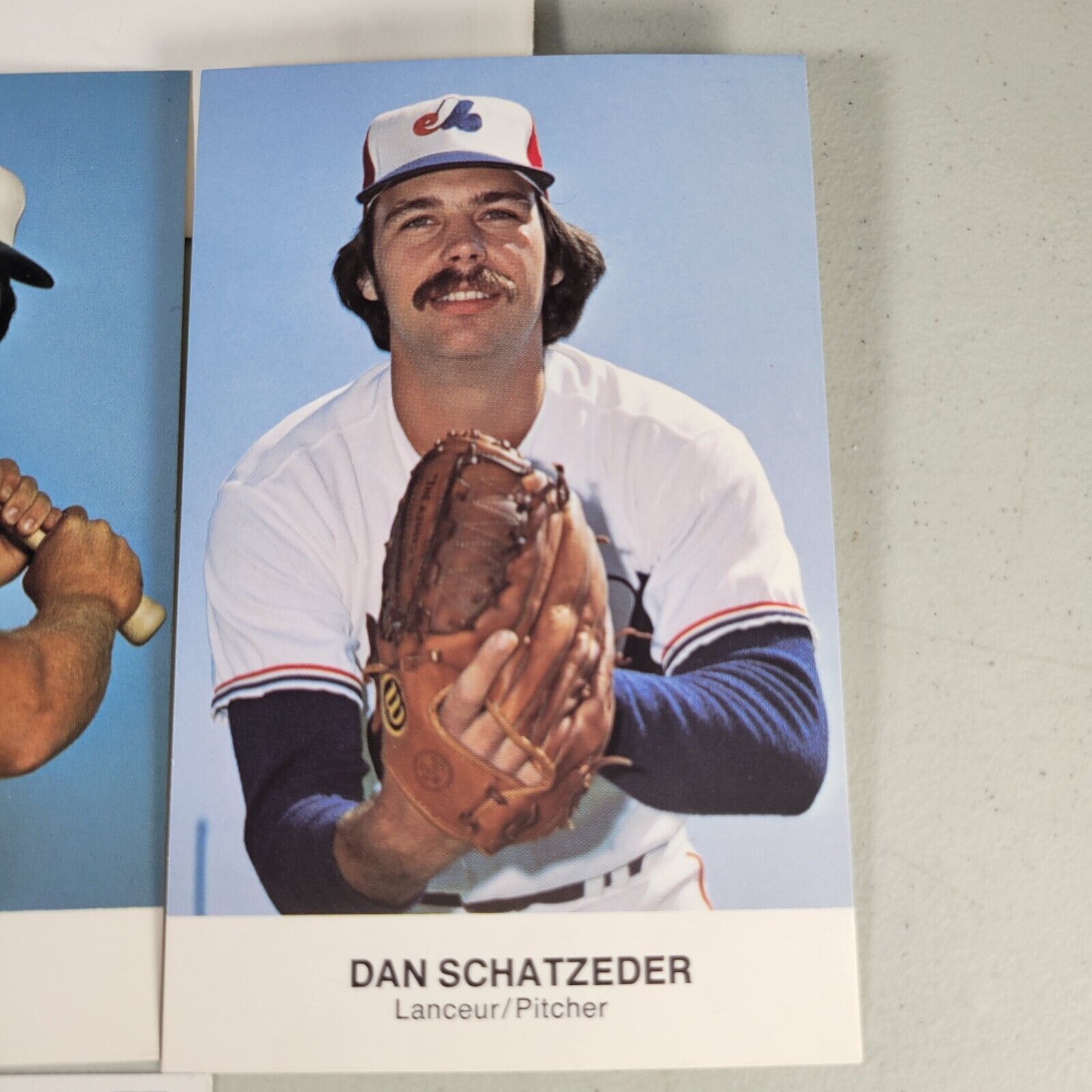 1978 Montreal Expos Schedule Sticker Postcards Dan Schatzeder Ed