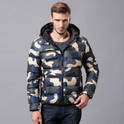 2021 Men's Fashion Camouflage Mens Cotton Padded Clothes Winter Jacket