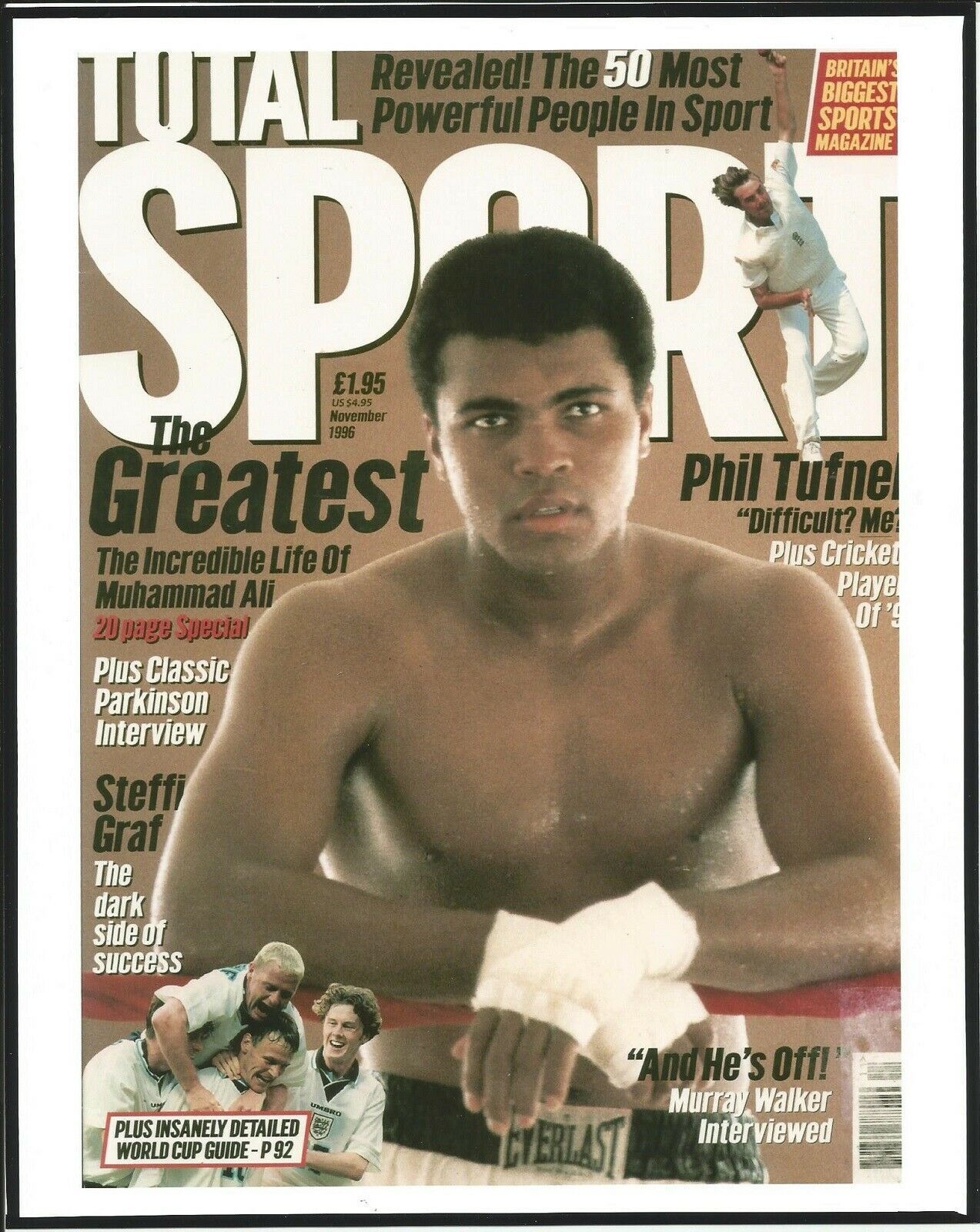 1996 November Issue of Total Sport Magazine With MUHAMMAD ALI - 8