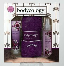 BRAND NEW Bodycology Dark Cherry Orchid 3-Piece Gift Set New In Box - $14.84