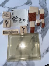 1994 Stampin' Up - Vintage Wildflowers Lot Of 9 -ALL New - In Plastic Case - $19.64
