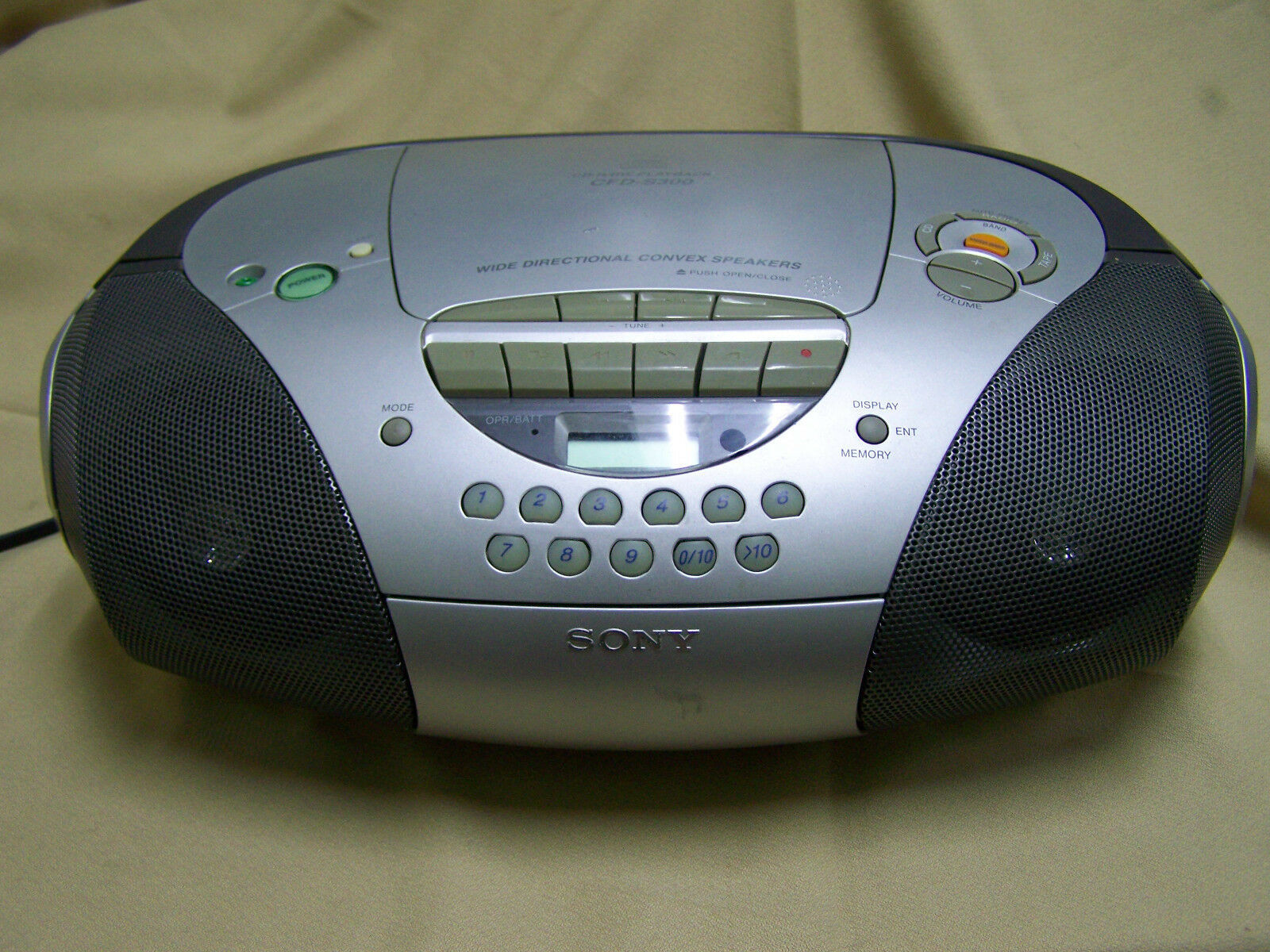 Sony Cfd S300 Megabass Cd Playeram Fm Radiocassette Player Boombox Boomboxes