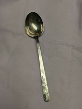 Vintage Chinese Sterling Silver Long Handled Serving Soup Spoon Floral Design  - $39.59