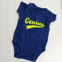 Genius Infant T-shirt With Snaps Carter's Baby 3 Months Blue Yellow - $9.90