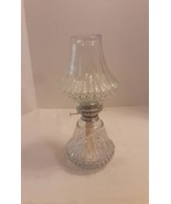 Vtg Lamplight Farms Glass Kerosene Lantern W Original Top 13" Tall - $49.49