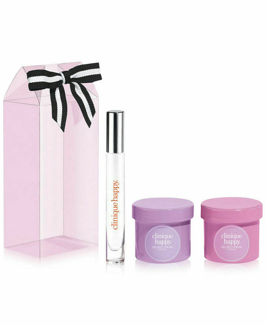 Clinique Treat Yourself Always Happy Perfume Rollerball & Gelato Body Cream Set