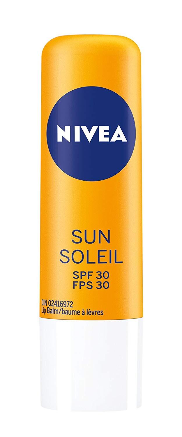 Nivea Sun Lip Balm Spf 30 Sunflower Extract & Vitamin E 6 x 4.8g
