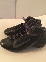 Nike Alpha Speed cleats Size 7.5 football shoes sports athletic black mens - $31.00