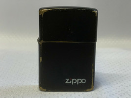 1985 Vtg Zippo Black Lighter Refillable Tobacciana Smoking Camping Survi... - $29.95