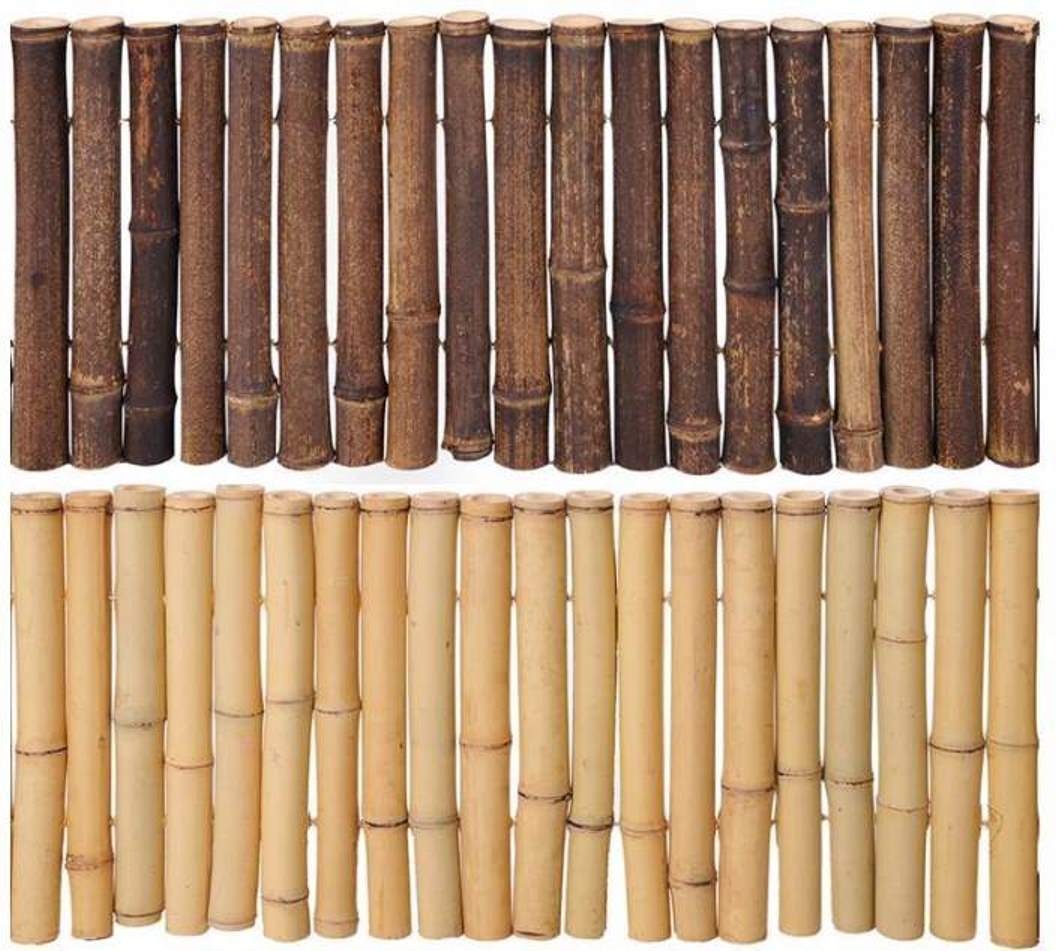 Primary image for Bamboo "EVEN STYLE" Garden Border Edging Beautiful Black or Natural Color 6ft Se