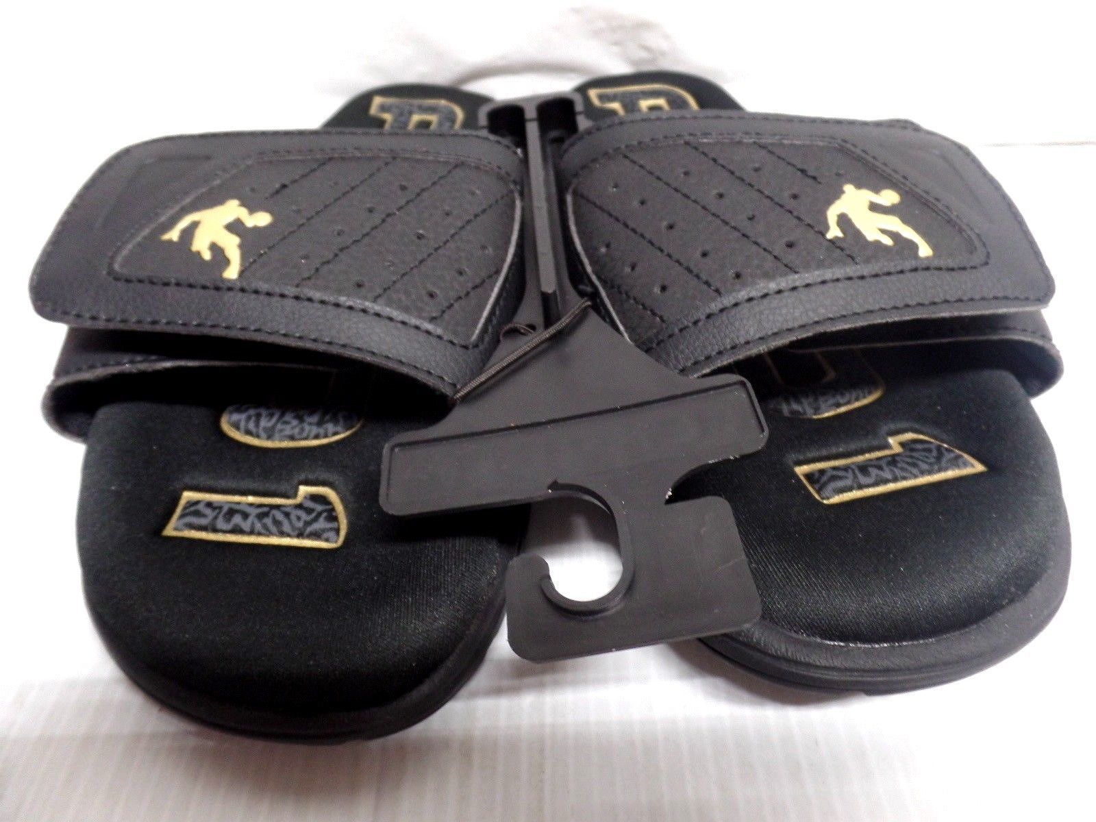 And1 Mens Baller Memory Foam Adjustable Slip On Sandals Black Sandals