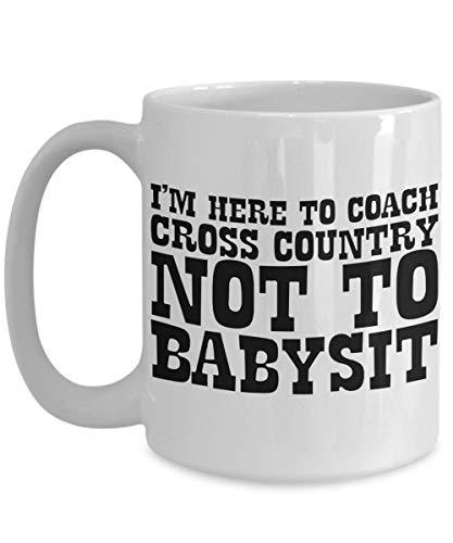 PixiDoodle Babysitter Cross Country Coach Coffee Mug (15 oz, White)