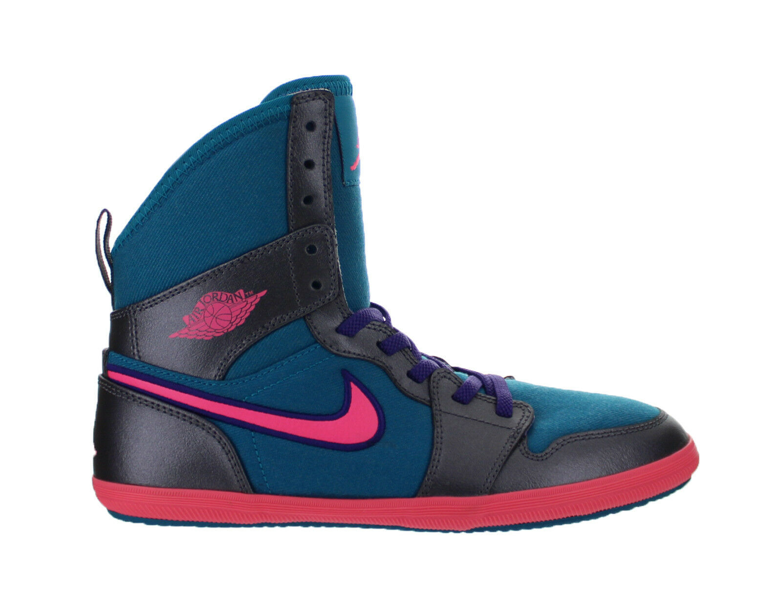 Air Jordan 1 Skinny High GS Tropical Teal Digital Pink Dark Grey 602656-309 - Girls' Shoes
