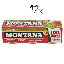 36x Montana Carne LINEA ORO Beef Aspic Cans 90g 100% Italian Meat - $57.21