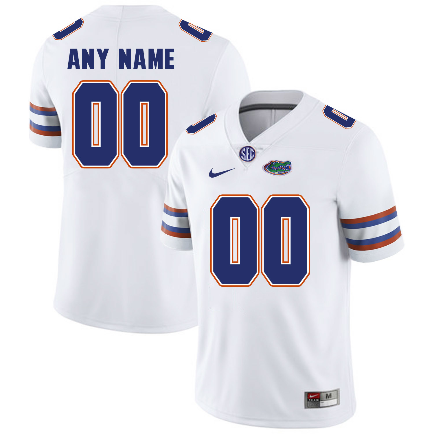 Men's Personalized Florida Gators College Football Custom Jersey White