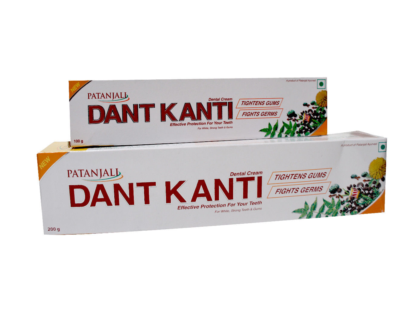 Patanjali Dant Kanti Dental Cream Ayurvedic Toothpaste 100g Pack of 2