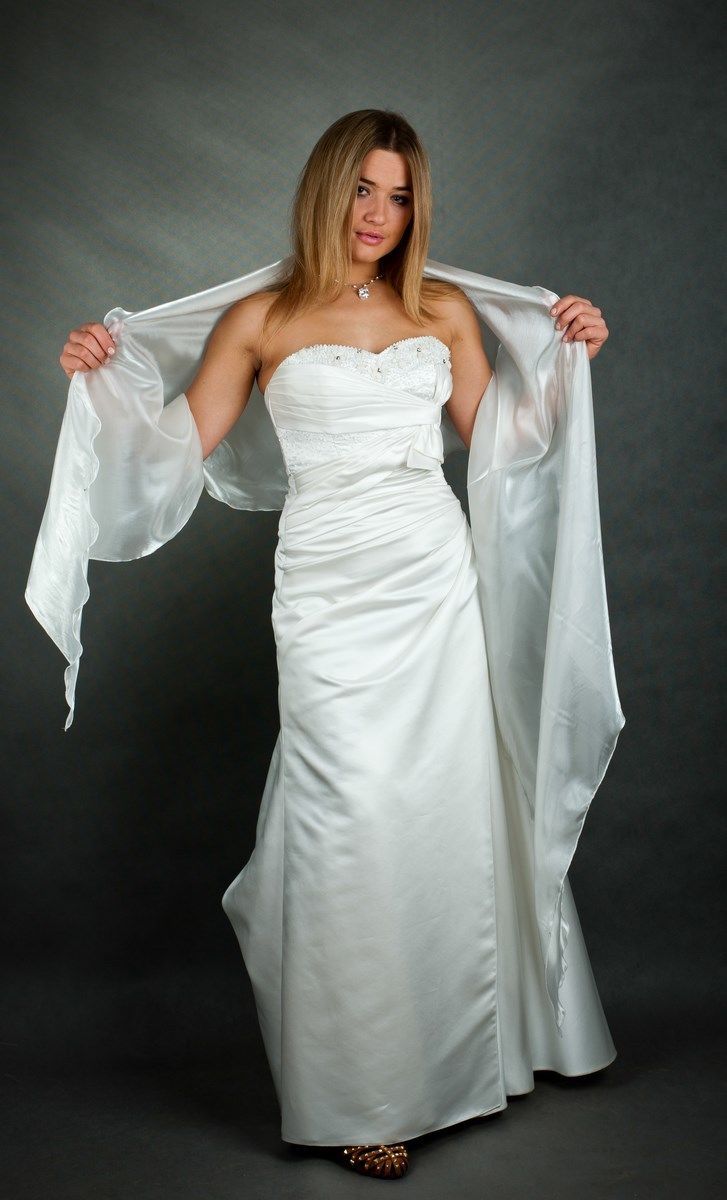 sheer wedding wrap