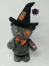 Hallmark Stitch The Cat Halloween Singing Animated Toy 15&quot; Addams Family... - $29.69