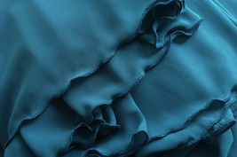Chiffon Bridesmaid Maxi Skirt High Waist Chiffon Maxi Skirt Teal blue Plus Size image 9