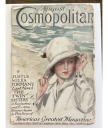 Vintage Aug 1915 Cosmopolitan Magazine Harrison Fisher Cosmo Cover Beachy Art - $75.00