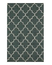 EORC ME2GN Hand-Tufted Wool Moroccan Rug, 5' x 7', Green - $118.80