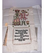 Vintage Needle &#39;N Hoops Cross Stitch Kit Humor Women&#39;s &amp; Men Faults Kitsch - $14.03