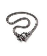 Alchemy Gothic P941 Lucrezia&#39;s Fix Necklace Pendant Skeleton Love  Hallo... - $85.00