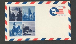 Vintage Unused Postcard Pre Stamped Air Mail #UXC5 11 cent Visit the USA - $1.00