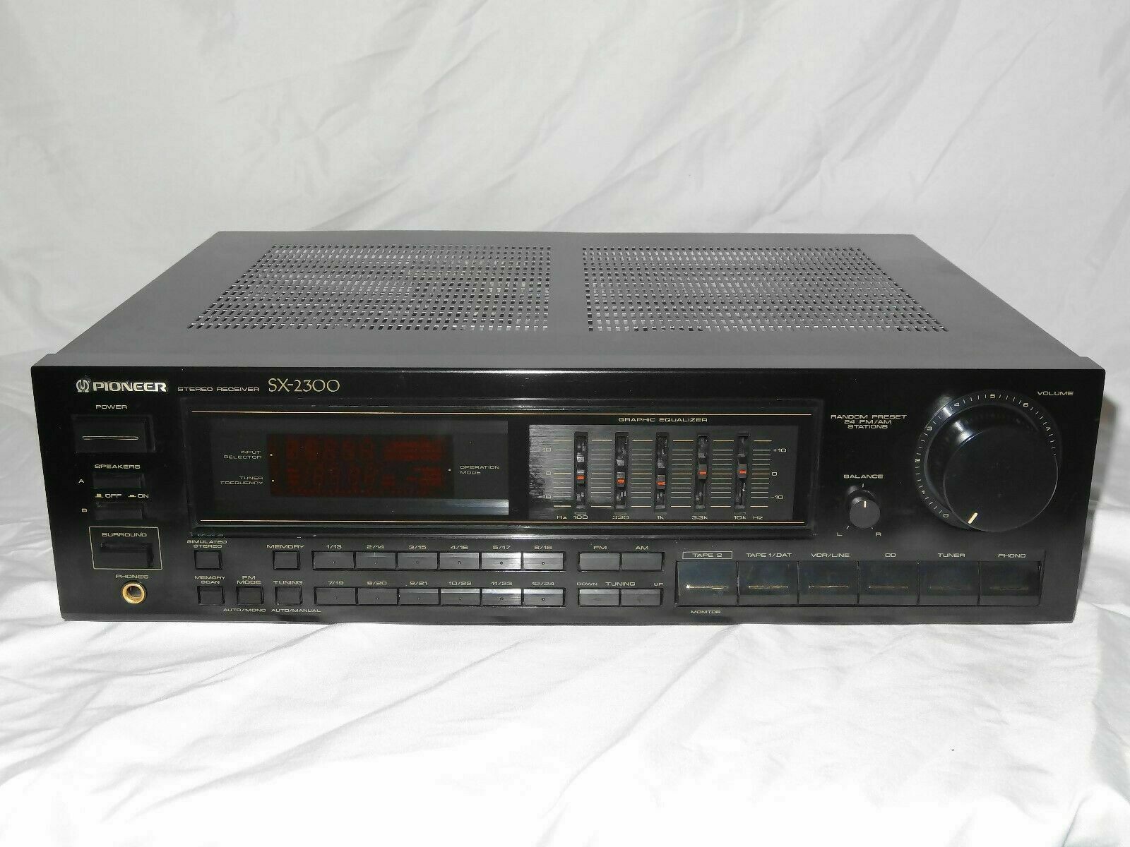 Vintage Pioneer Stereo Receiver Equalizer SX2300 Vintage Stereo