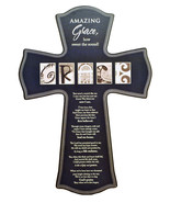 Small Wood Cross -- Amazing Grace -- (11.5&quot; x 8&quot; x 3/4&quot;) - $17.50