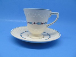 Wedgwood Corinthian Evenlode Footed Tea Cups/Saucers Set Of 3 Cups And 6... - $28.30