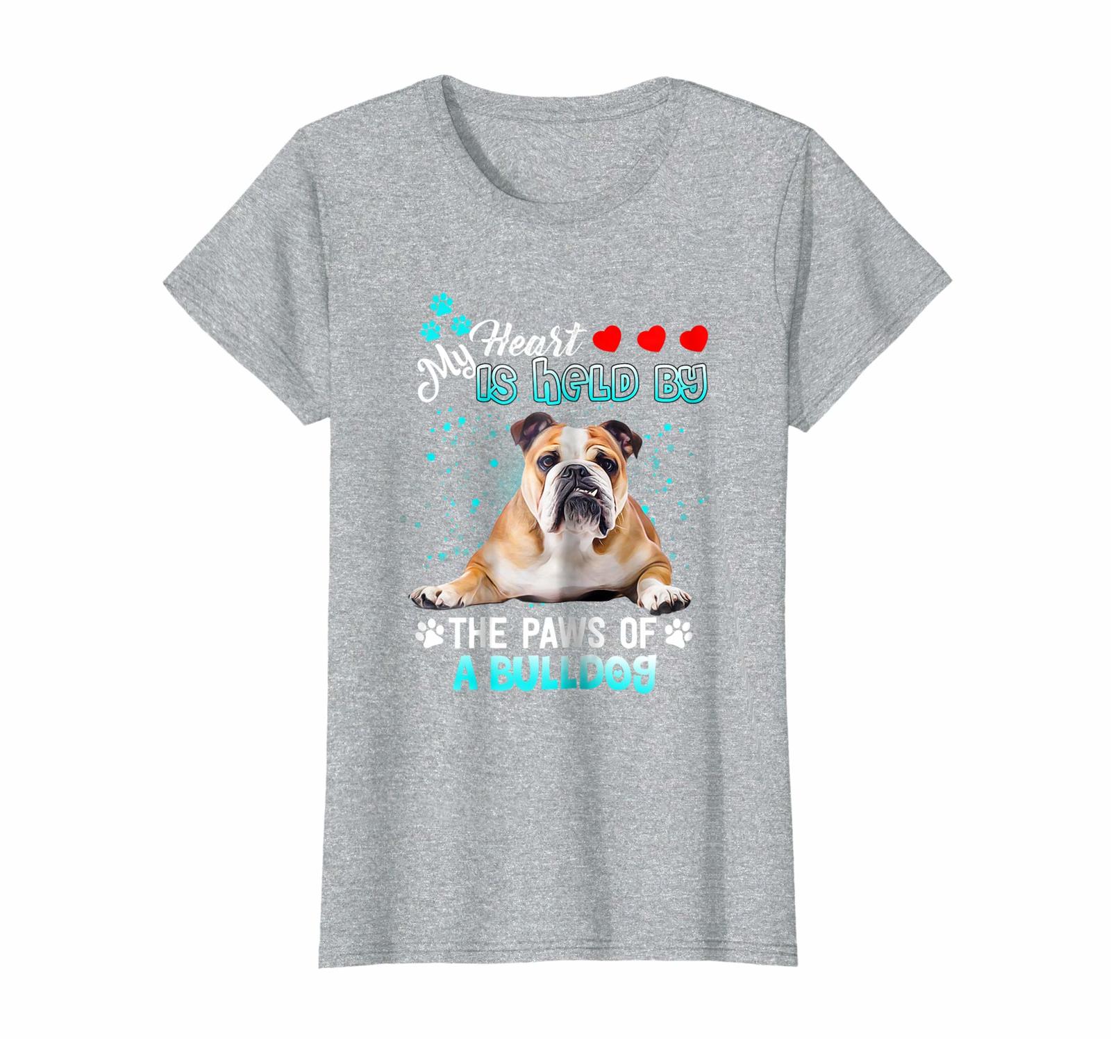 Dog Fashion - My heart is held by the paws of a Bulldog Wowen