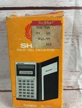 Vintage  Sharp EL-326 Solar Calculator Made in Japan - With Box - $19.79
