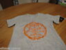 Boy's youth Nike T shirt NEW 6 kids basketball grey gray orange logo TEE NWT - $7.34