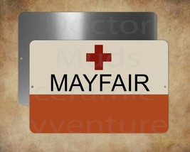  MAYFAIR Ambulance Metal Sign from the old firefighter show Emergency   ... - $11.86