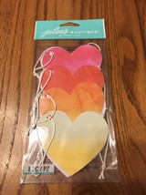 Jolee&#39;s Boutique Watercolor Ombre Heart Tags 8 Pieces ~ New! - $4.93