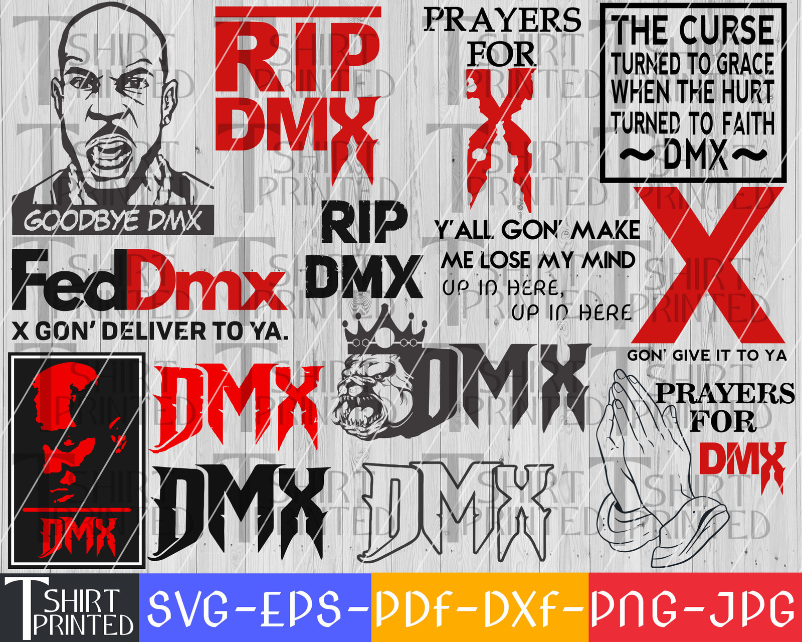 Download Dmx Dmx Face 1970 2021 Svg And 40 Similar Items