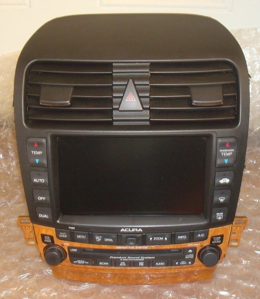 2004 ACURA TSX OEM Navigation Screen 7GB0 Radio 6disc CD Changer