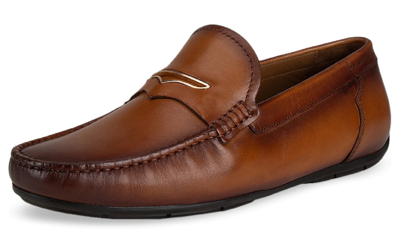 Men's Slip On Hazel Loafer Shoes, Handmade Cowhide Leather Shoes, Formal Shoes,