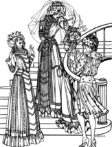 Folkwear Edwardian Wedding Dress Vintage Bridal Gown Sewing Pattern Only... - $19.95