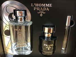 Prada L'Homme Cologne 3.4 Oz Eau De Toilette Spray 3 Pcs Gift Set  image 3