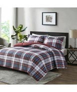 Luxury Red &amp; Blue Traditional Plaid Reversible Comforter AND Decorative ... - $75.23+