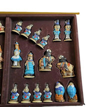 Vintage Anne Carlton Alice In Wonderland Complete Chess Set Board Studio image 4