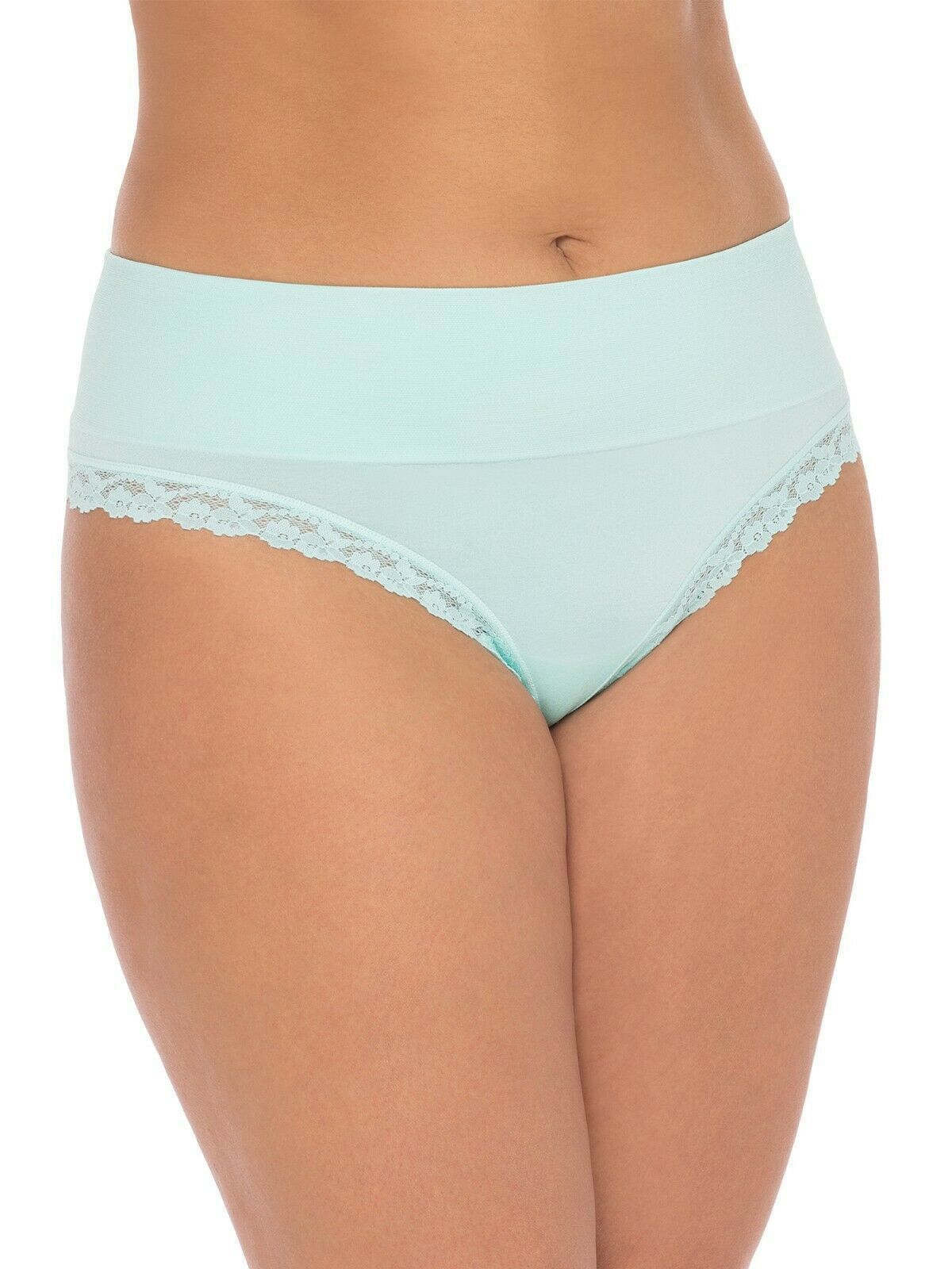 Secret Treasures Women's Wideband Seamless Thong Panties Size 3XL Blue