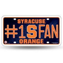 Syracuse Orange #1 Fan Metal Embossed License Plate - $12.86