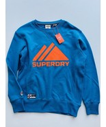 Superdry Mountain Sport Mono Crew Sweatshirt Aqua Blue ( S ) - $89.97